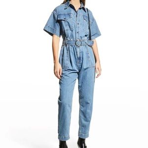 FRAME Arie Denim Jumpsuit in Size XS